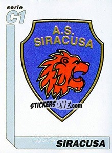 Sticker Scudetto Siracusa - Italy Tutto Calcio 1994-1995 n. 551 - Sl