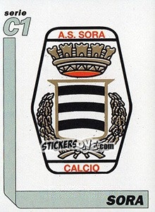 Sticker Scudetto Sora - Italy Tutto Calcio 1994-1995 n. 552 - Sl