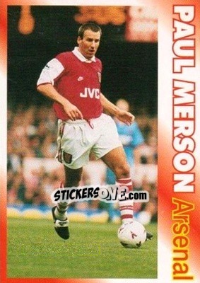 Sticker Paul Merson - Premier Striker 1995-1996 n. 3 - LCD Publishing