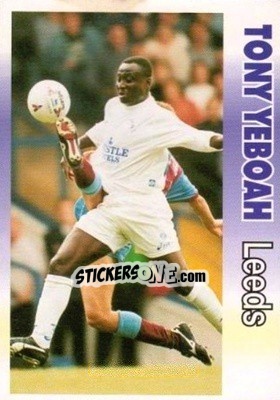 Sticker Tony Yeboah - Premier Striker 1995-1996 n. 38 - LCD Publishing