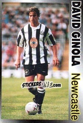 Sticker David Ginola - Premier Striker 1995-1996 n. 71 - LCD Publishing