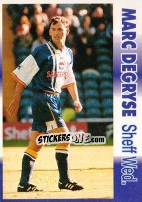 Sticker Marc Degryse - Premier Striker 1995-1996 n. 88 - LCD Publishing