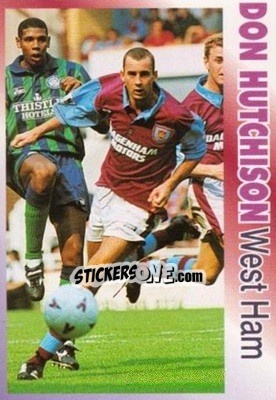 Sticker Don Hutchison - Premier Striker 1995-1996 - LCD Publishing