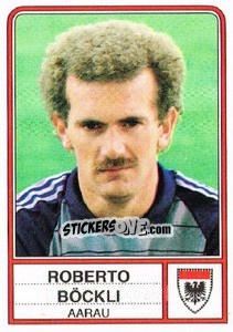 Cromo Roberto Bockli - Football Switzerland 1984-1985 - Panini