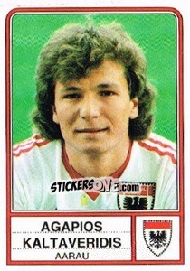 Sticker Agapios Kaltaveridis - Football Switzerland 1984-1985 n. 9 - Panini