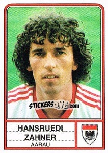 Sticker Hansruedi Zahner - Football Switzerland 1984-1985 n. 10 - Panini