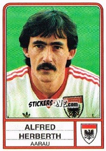 Sticker Alfred Herberth - Football Switzerland 1984-1985 n. 12 - Panini