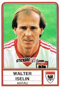 Figurina Walter Iselin - Football Switzerland 1984-1985 n. 14 - Panini