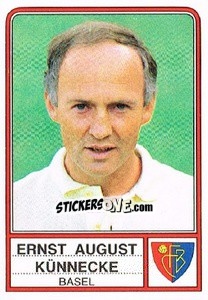 Sticker Ernst August Kunnecke - Football Switzerland 1984-1985 - Panini