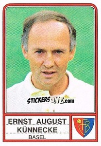 Sticker Ernst August Kunnecke - Football Switzerland 1984-1985 n. 22 - Panini