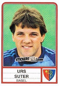 Cromo Urs Suter - Football Switzerland 1984-1985 - Panini