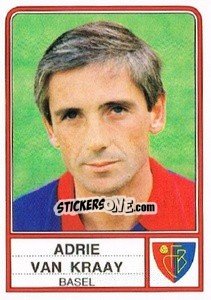 Sticker Adrie van Kraay - Football Switzerland 1984-1985 - Panini