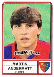 Sticker Martin Andermatt - Football Switzerland 1984-1985 n. 28 - Panini