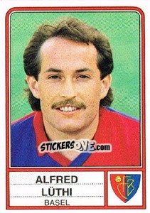 Sticker Alfred Luthi - Football Switzerland 1984-1985 - Panini