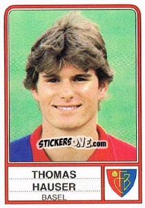 Sticker Thomas Hauser - Football Switzerland 1984-1985 - Panini