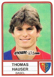 Sticker Thomas Hauser - Football Switzerland 1984-1985 n. 31 - Panini