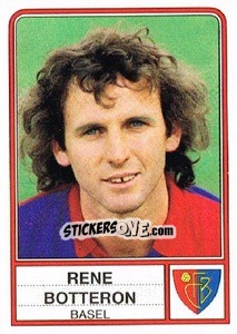 Cromo Rene Botteron - Football Switzerland 1984-1985 - Panini