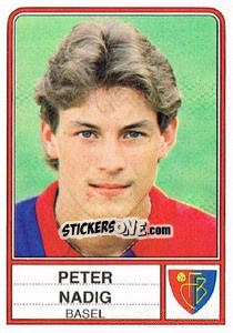 Sticker Peter Nadig - Football Switzerland 1984-1985 n. 33 - Panini