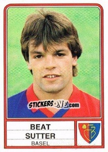 Cromo Beat Sutter - Football Switzerland 1984-1985 - Panini