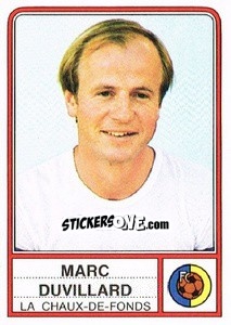 Figurina Marc Duvillard - Football Switzerland 1984-1985 - Panini