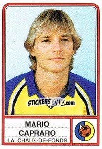 Cromo Mario Capraro - Football Switzerland 1984-1985 - Panini