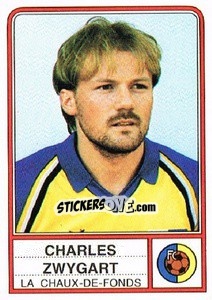 Cromo Charles Zwygart - Football Switzerland 1984-1985 n. 49 - Panini