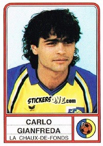 Sticker Carlo Gianfreda - Football Switzerland 1984-1985 n. 50 - Panini