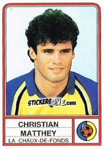 Cromo Christian Matthey - Football Switzerland 1984-1985 n. 53 - Panini