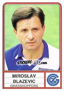 Cromo Miroslav Blazevic - Football Switzerland 1984-1985 - Panini
