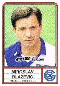 Sticker Miroslav Blazevic - Football Switzerland 1984-1985 n. 58 - Panini