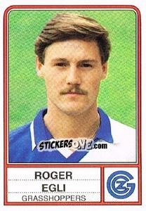Sticker Roger Egli - Football Switzerland 1984-1985 - Panini