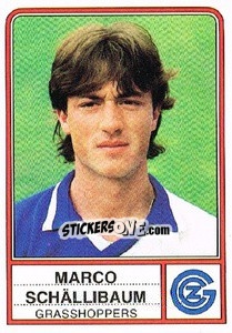 Sticker Marco Schallibaum - Football Switzerland 1984-1985 n. 63 - Panini