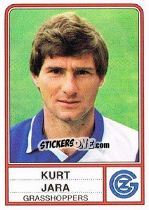Cromo Kurt Jara - Football Switzerland 1984-1985 - Panini