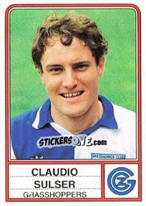 Cromo Claudio Sulser - Football Switzerland 1984-1985 - Panini