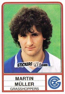 Sticker Martin Muller - Football Switzerland 1984-1985 - Panini