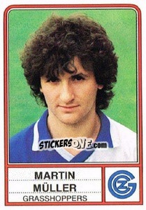 Figurina Martin Muller - Football Switzerland 1984-1985 n. 71 - Panini