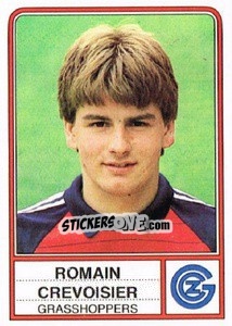 Cromo Romain Crevoisier - Football Switzerland 1984-1985 - Panini