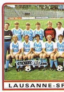 Cromo Team Photo (puzzle 1) - Football Switzerland 1984-1985 - Panini