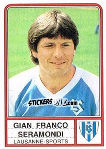 Cromo Gian Franco Seramondi - Football Switzerland 1984-1985 - Panini