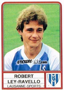 Sticker Robert Ley-Ravello - Football Switzerland 1984-1985 n. 84 - Panini
