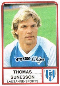 Cromo Thomas Sunesson - Football Switzerland 1984-1985 n. 88 - Panini