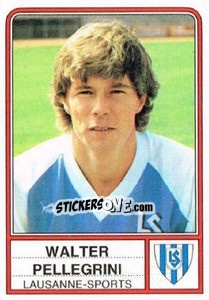 Sticker Walter Pellegrini - Football Switzerland 1984-1985 - Panini