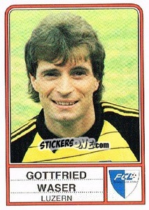 Figurina Gottfried Waser - Football Switzerland 1984-1985 n. 95 - Panini