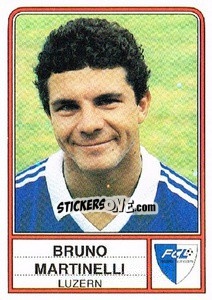 Cromo Bruno Martinelli - Football Switzerland 1984-1985 n. 98 - Panini