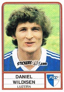 Figurina Daniel Wildisen - Football Switzerland 1984-1985 n. 99 - Panini