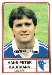 Figurina Hans-Peter Kaufmann - Football Switzerland 1984-1985 n. 100 - Panini