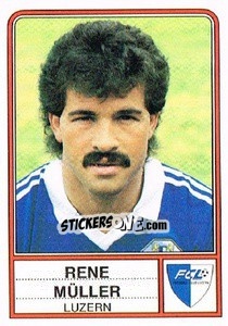 Figurina Rene Muller - Football Switzerland 1984-1985 - Panini