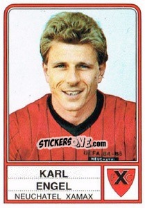 Figurina Karl Engel - Football Switzerland 1984-1985 - Panini