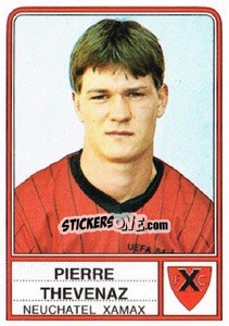 Figurina Pierre Thevenaz - Football Switzerland 1984-1985 - Panini