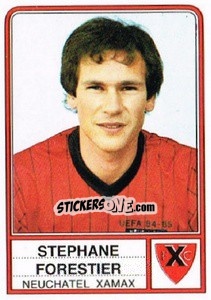 Figurina Stephane Forestier - Football Switzerland 1984-1985 - Panini